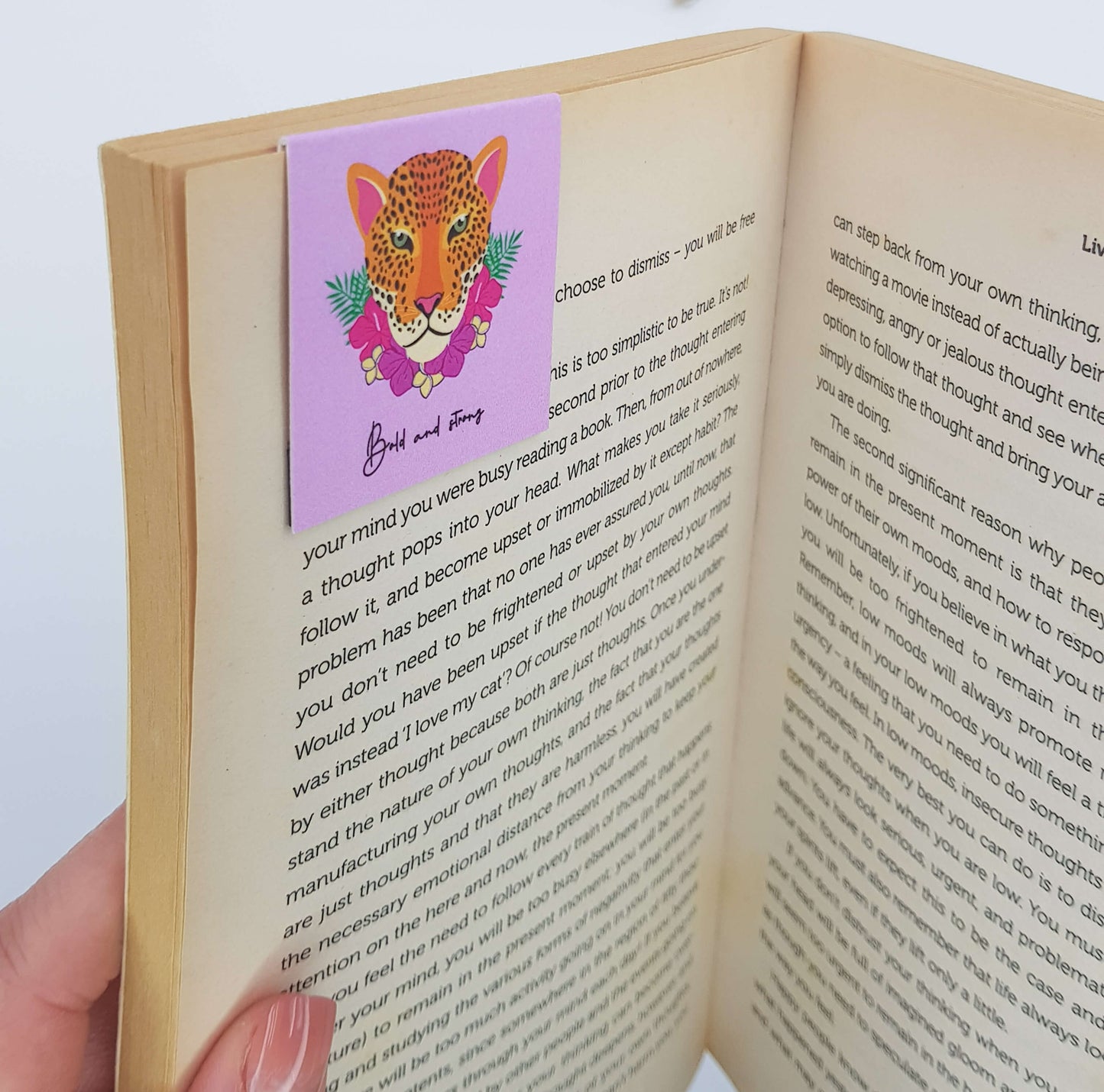 Bold and Strong Magnetic Bookmark - Pink