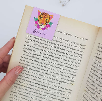 Bold and Strong Magnetic Bookmark - Pink