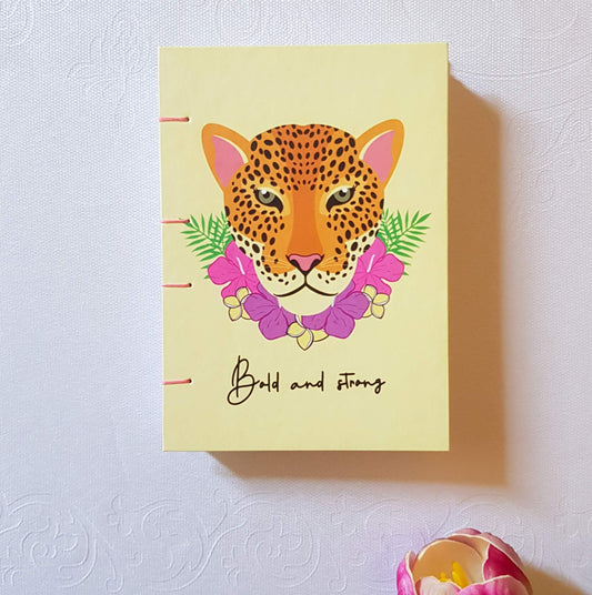 Bold and Strong Beige Notebook