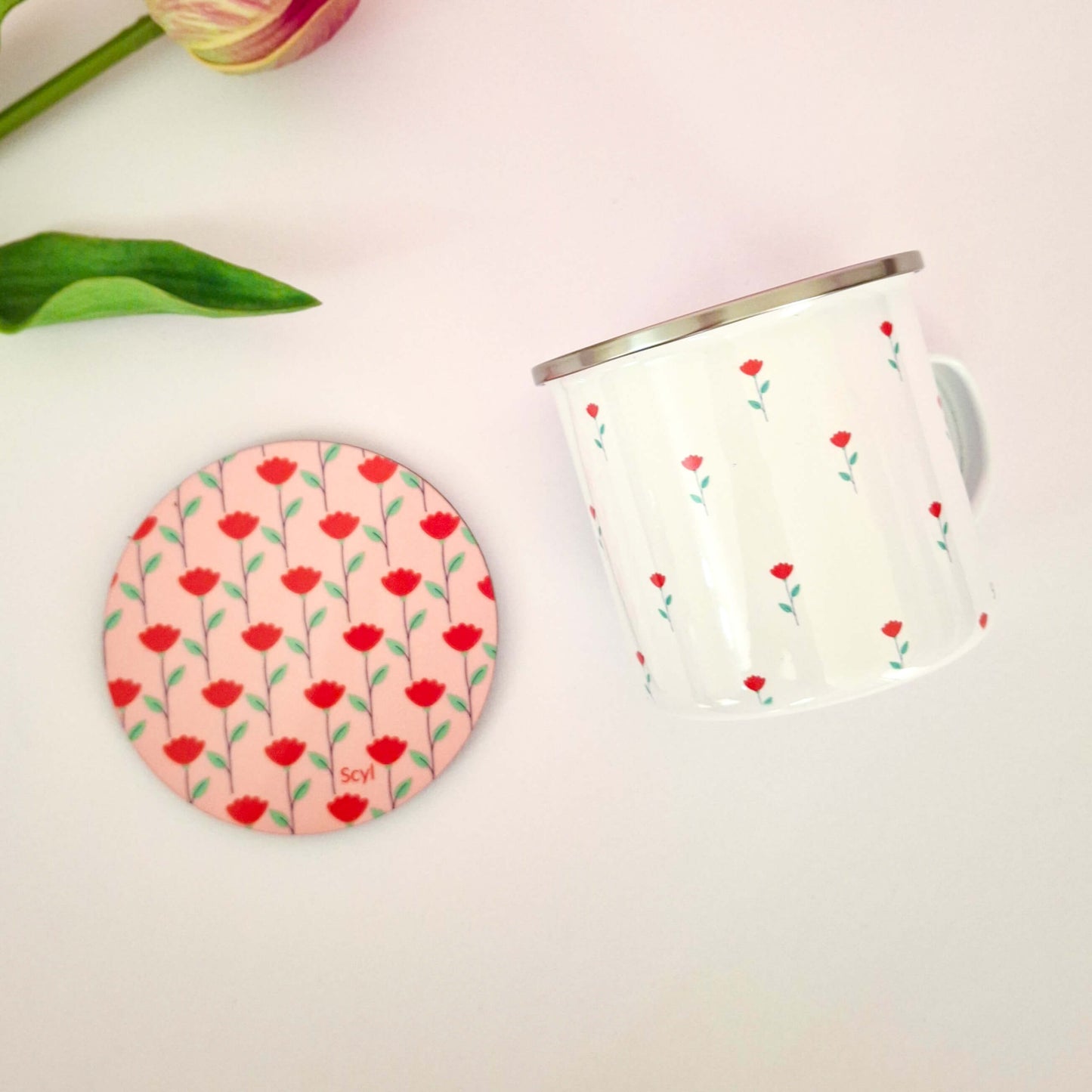 Breathy Flower - Enamel Mug