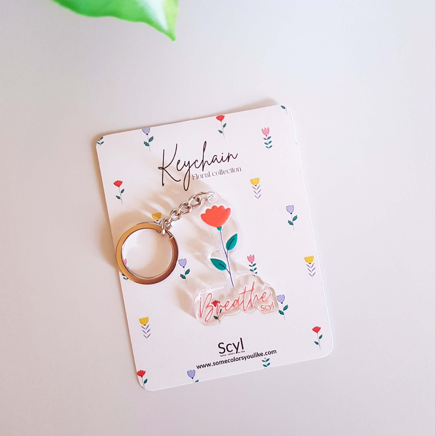 Breathy Flower Keychain