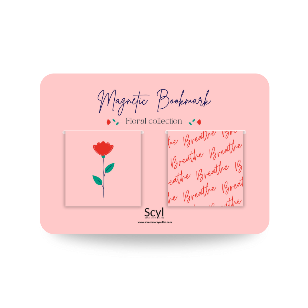 Breathy Flower Magnetic Bookmark