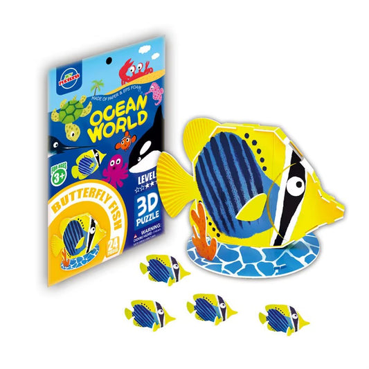 3D Puzzle - Butterfly Fish