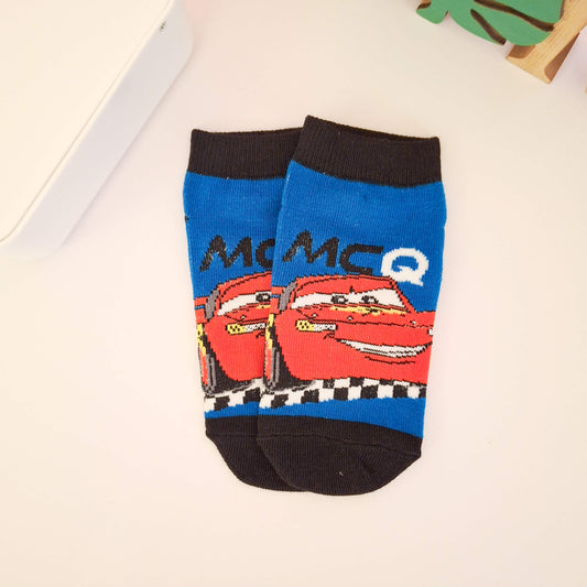 Cars Socks - Blue & Black - Age 7-9