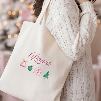 Holly Jolly Customized Tote Bag