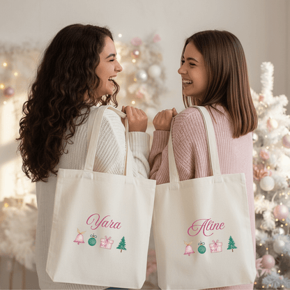 Holly Jolly Customized Tote Bag