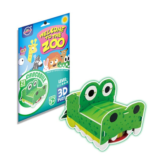 3D Puzzle - Crocodile
