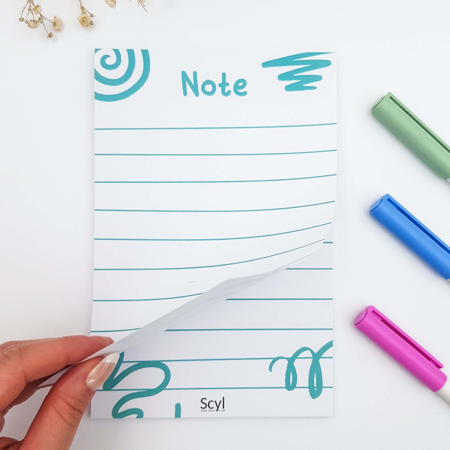 Doodle Notepad - Green