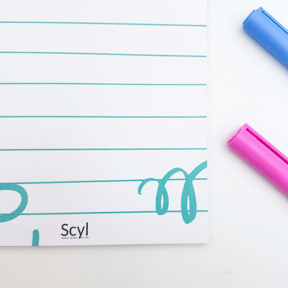 Doodle Notepad - Green