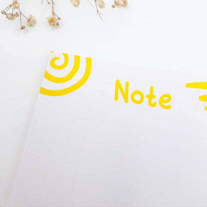 Doodle Notepad - Yellow