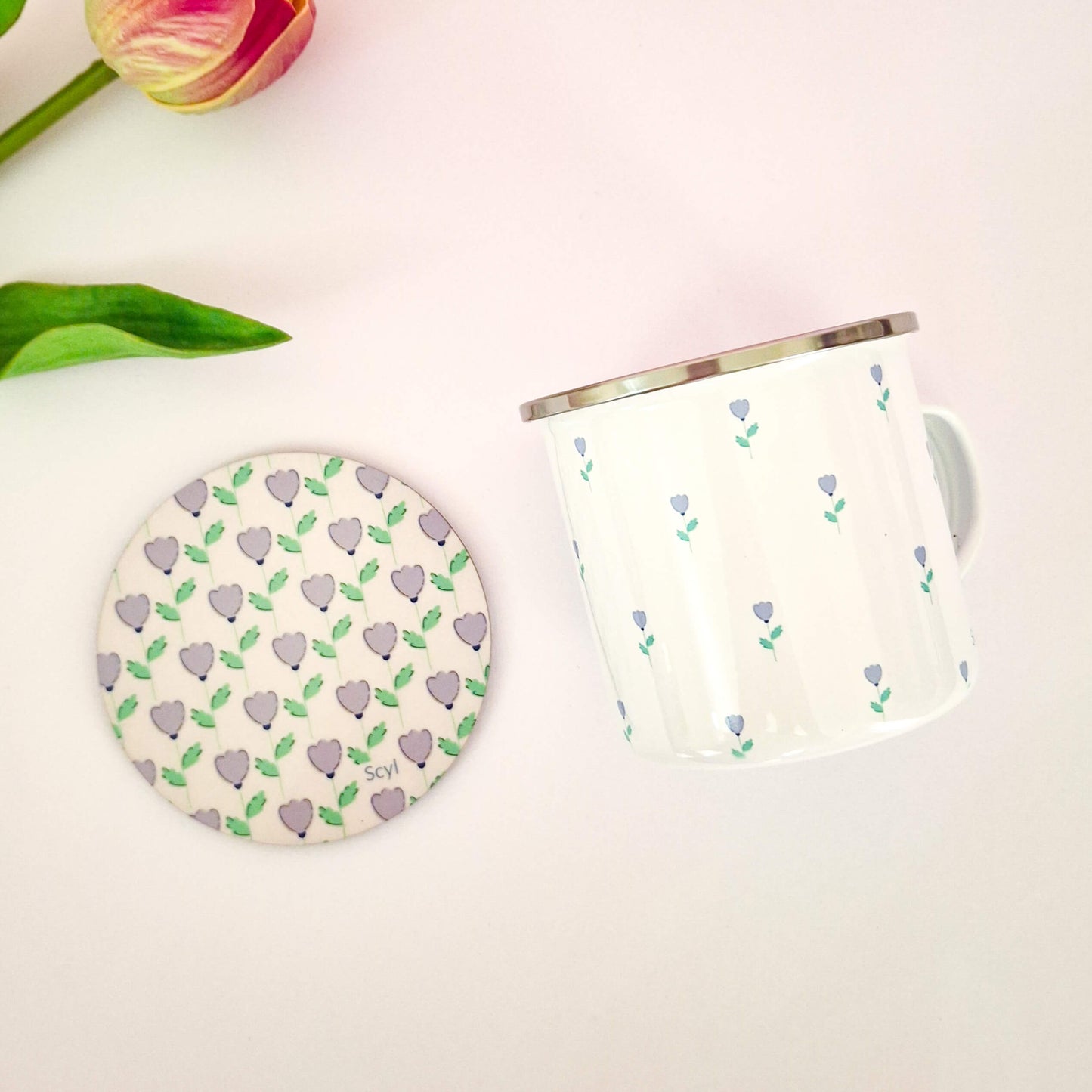 Dreamy Flower - Enamel Mug