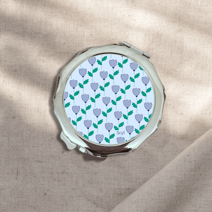 Dreamy Flower Pattern Mirror