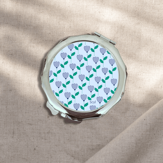Dreamy Flower Pattern Mirror