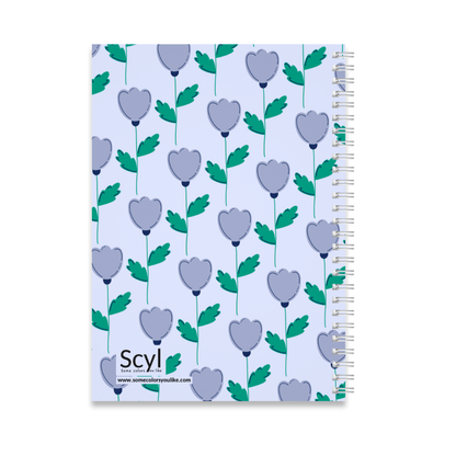 Dreamy Flower Pattern University Notebook A4
