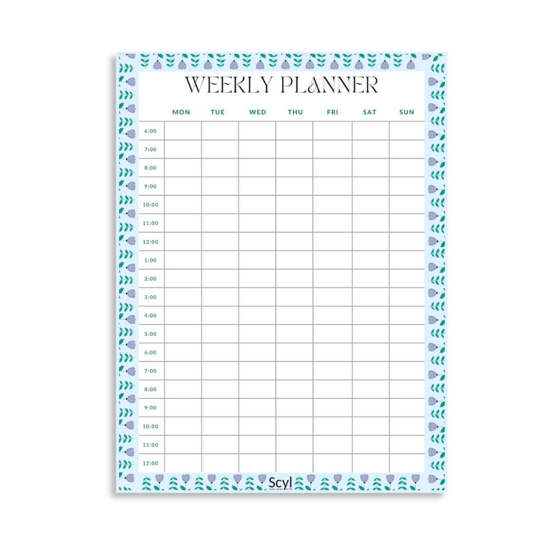 Dreamy Flower Weekly Planner