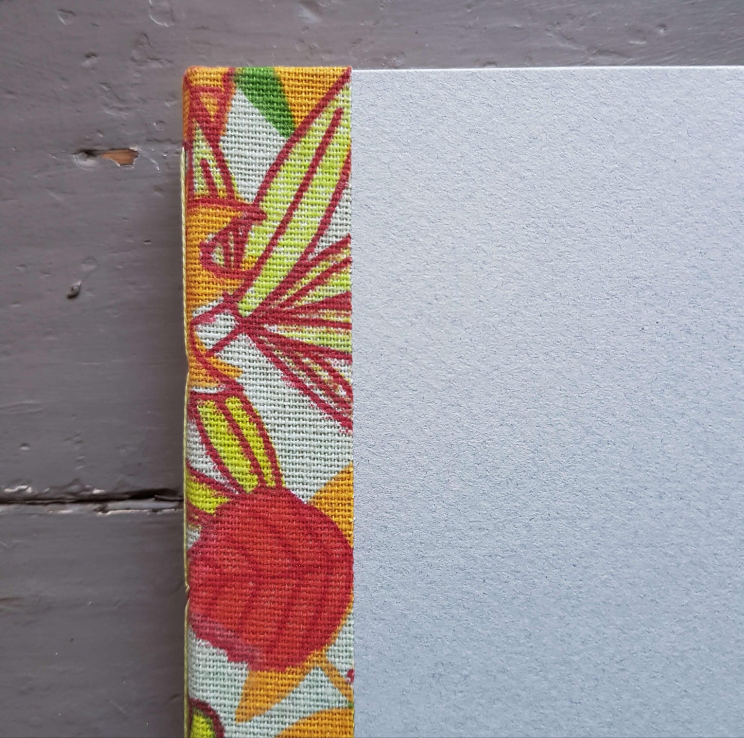 Fabric Spine Notebook Blue
