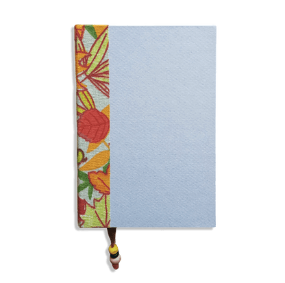 Fabric Spine Notebook Blue