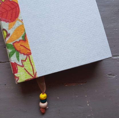 Fabric Spine Notebook Blue