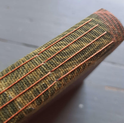 Fabric Spine Notebook Brown
