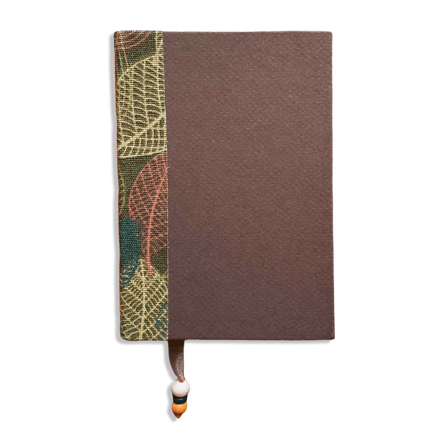 Fabric Spine Notebook Brown