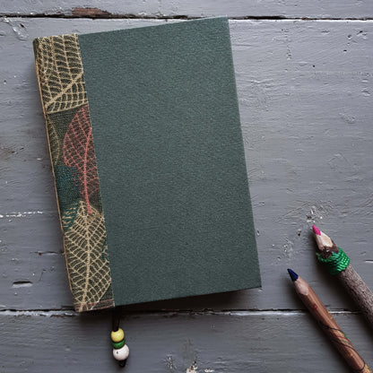 Fabric Spine Notebook Dark Green