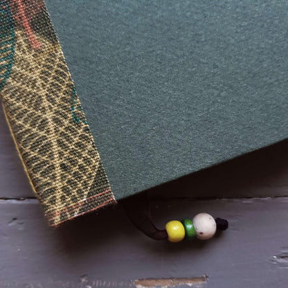 Fabric Spine Notebook Dark Green
