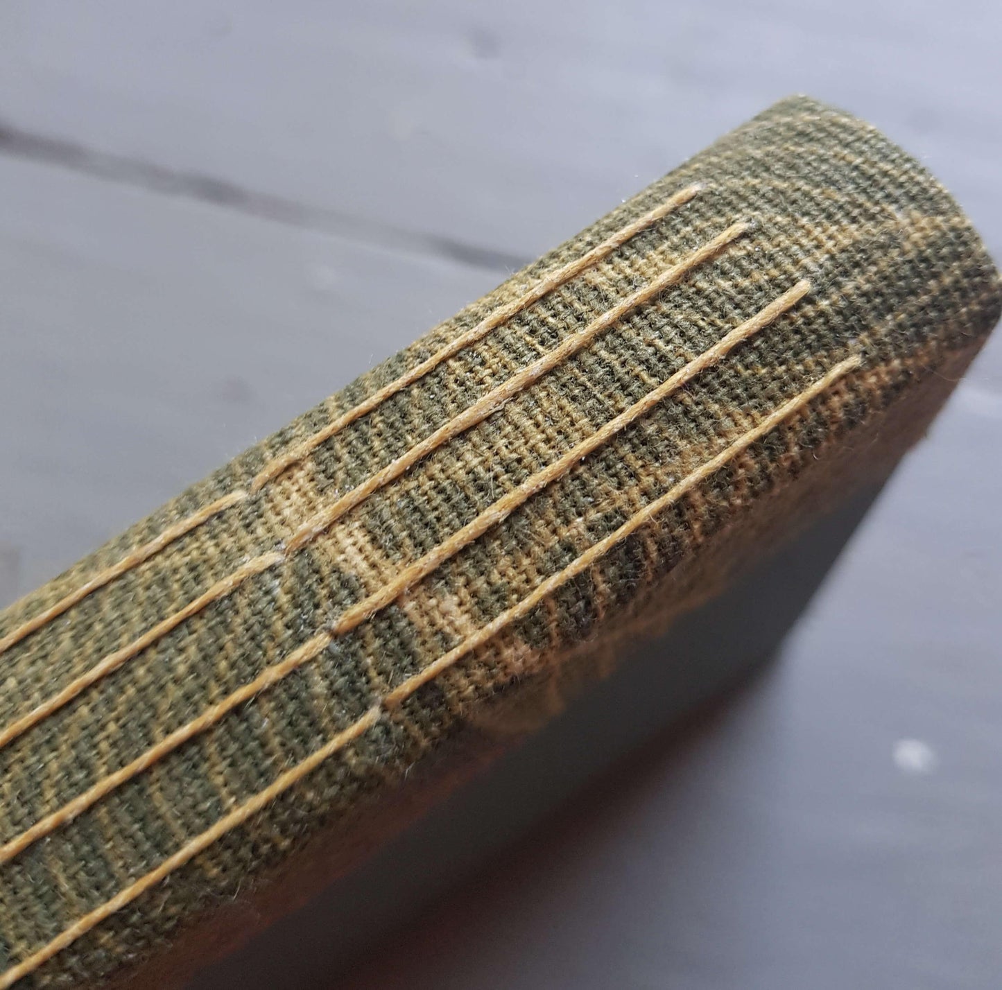 Fabric Spine Notebook Dark Green
