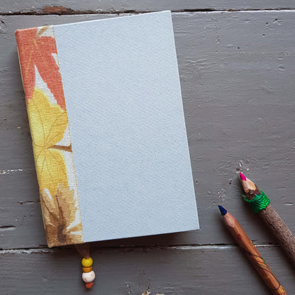 Fabric Spine Notebook Light Blue