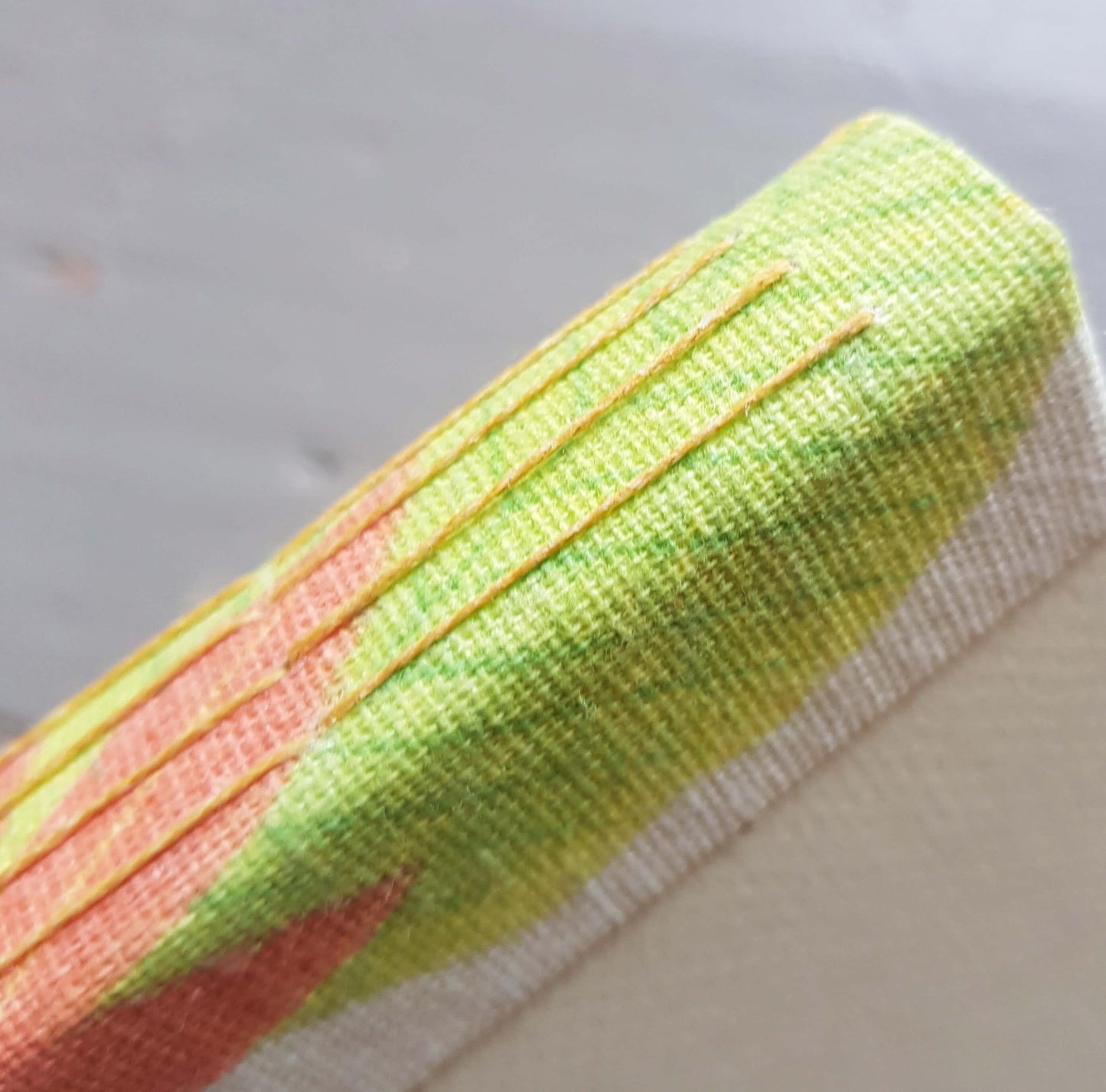 Fabric Spine Notebook Light Green