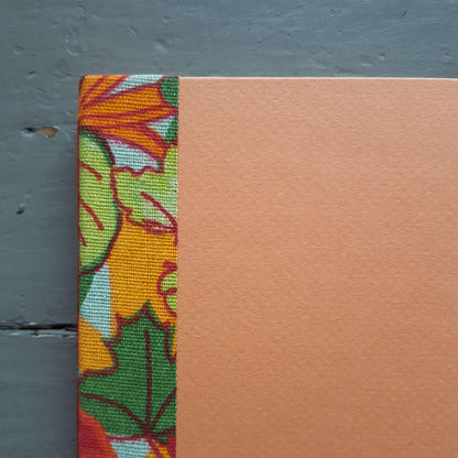 Fabric Spine Notebook Light Orange