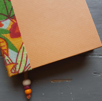 Fabric Spine Notebook Light Orange