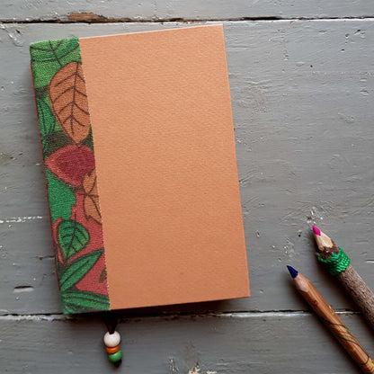 Fabric Spine Notebook Orange