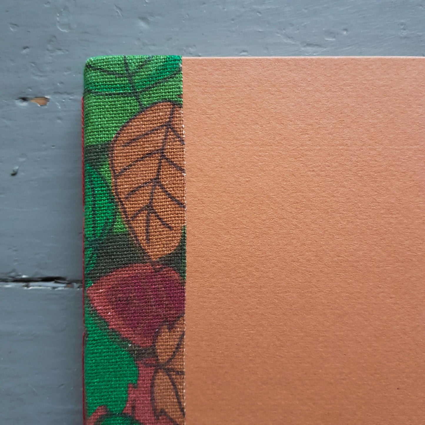 Fabric Spine Notebook Orange