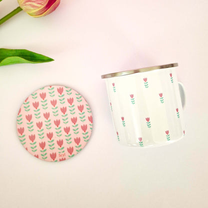 Fearless Flower - Enamel Mug