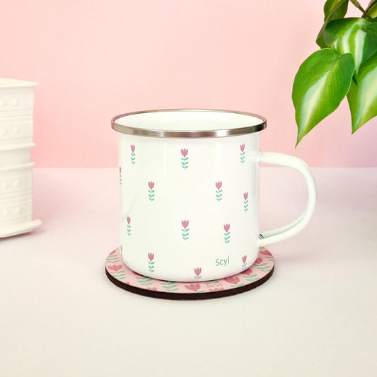 Fearless Flower - Enamel Mug