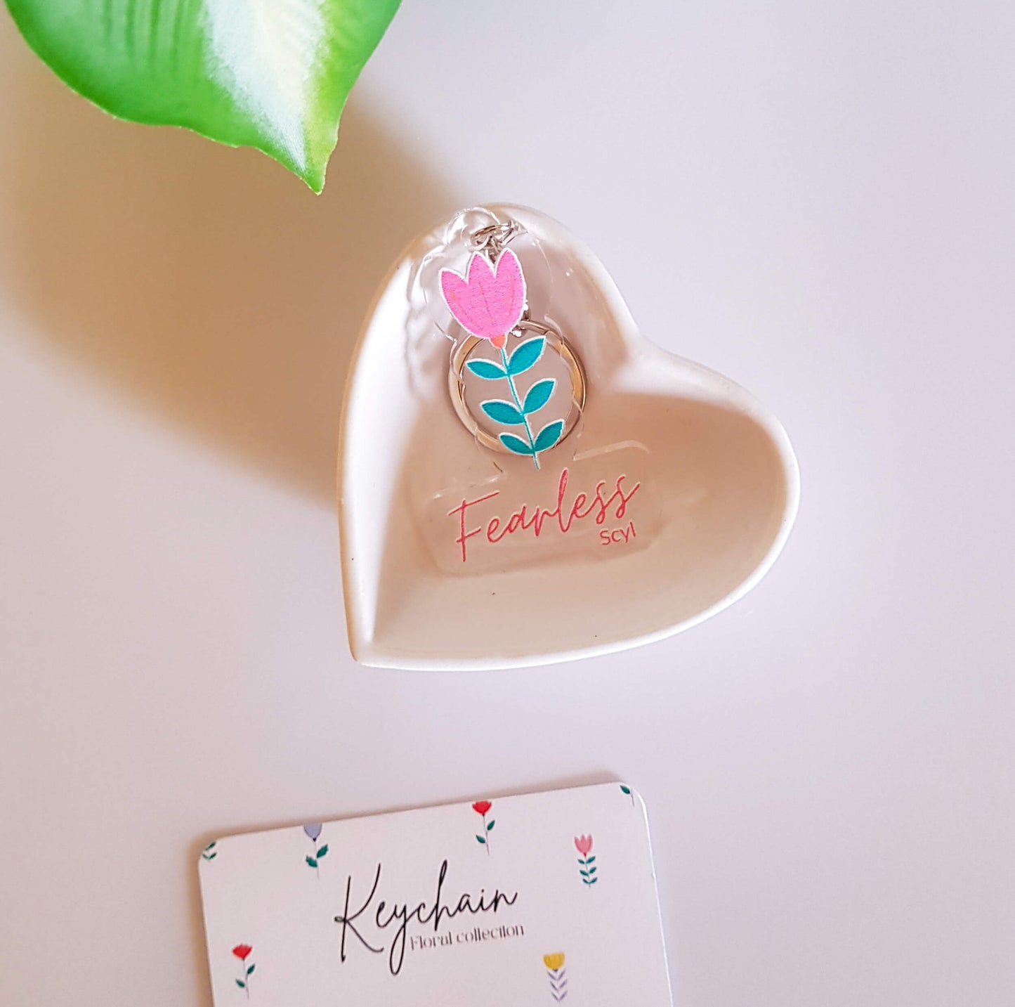 Fearless Flower Keychain