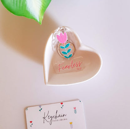 Fearless Flower Keychain
