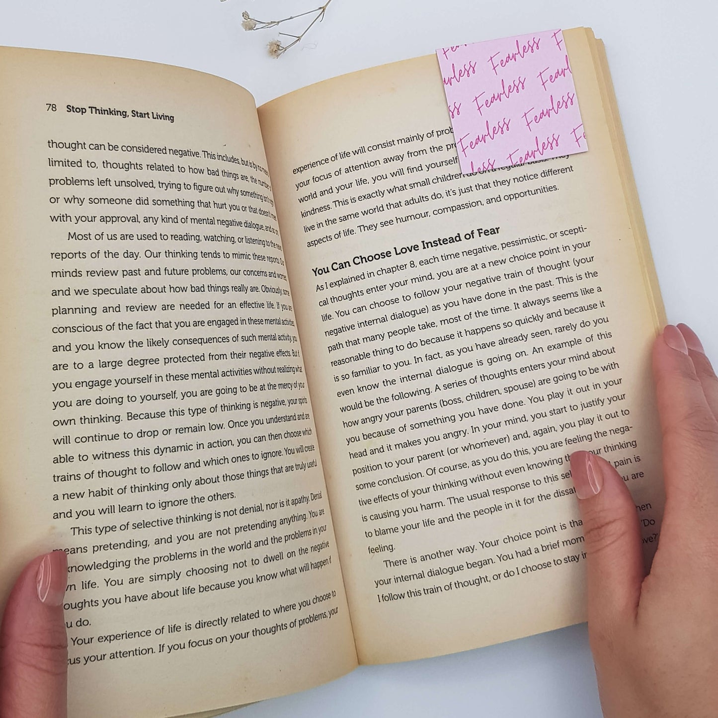 Fearless Flower Magnetic Bookmark