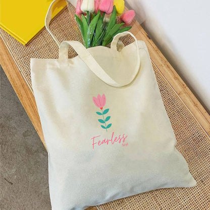 Fearless Flower Tote Bag