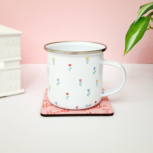 Floral - Enamel Mug