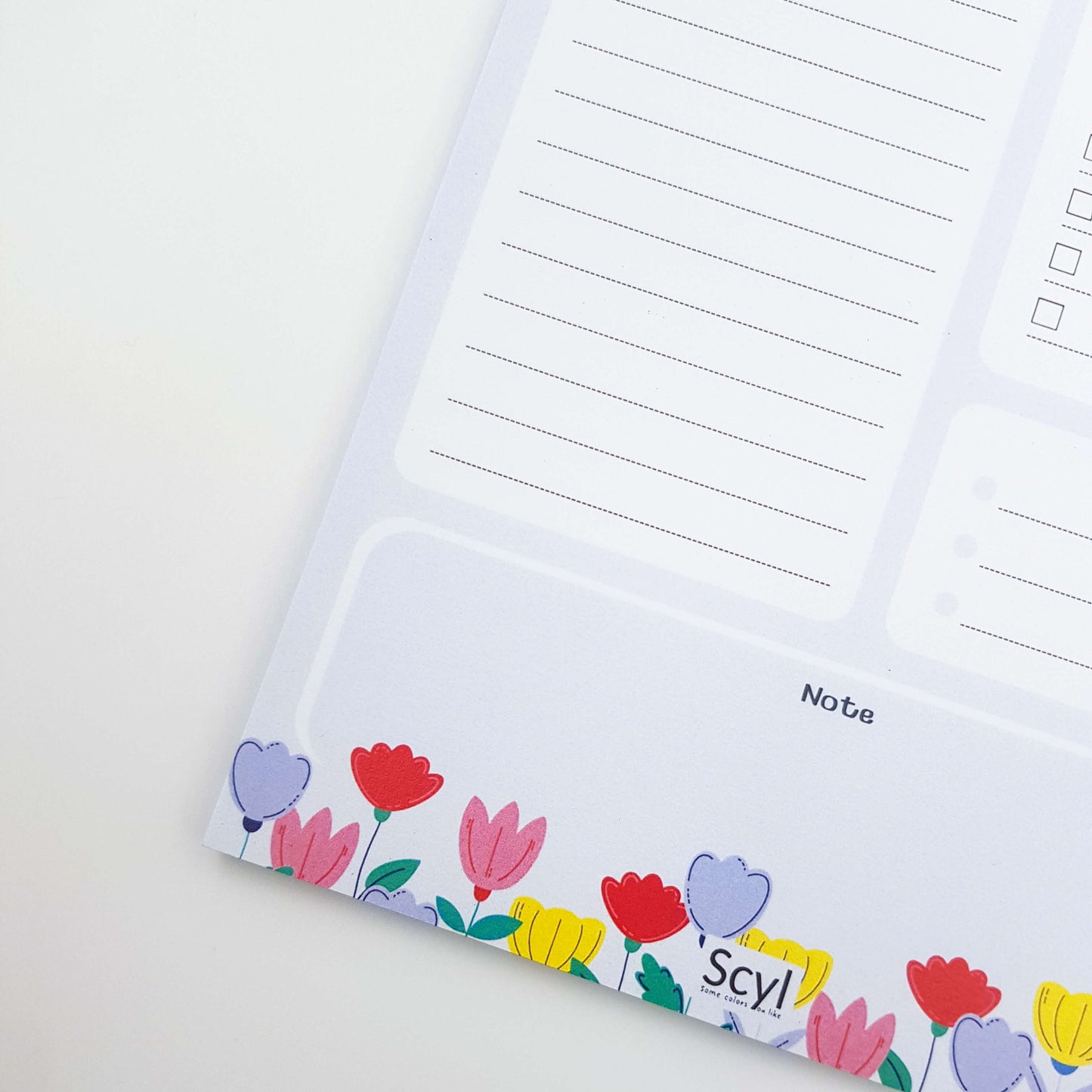 Floral Garden Daily Planner - Blue