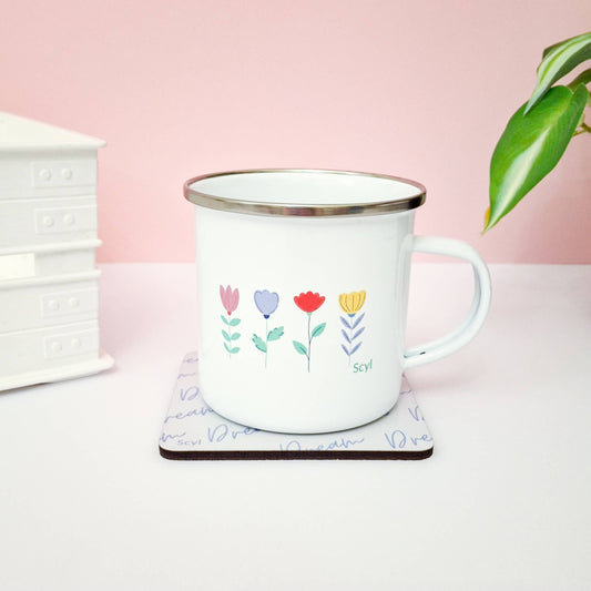 Floral Garden - Enamel Mug