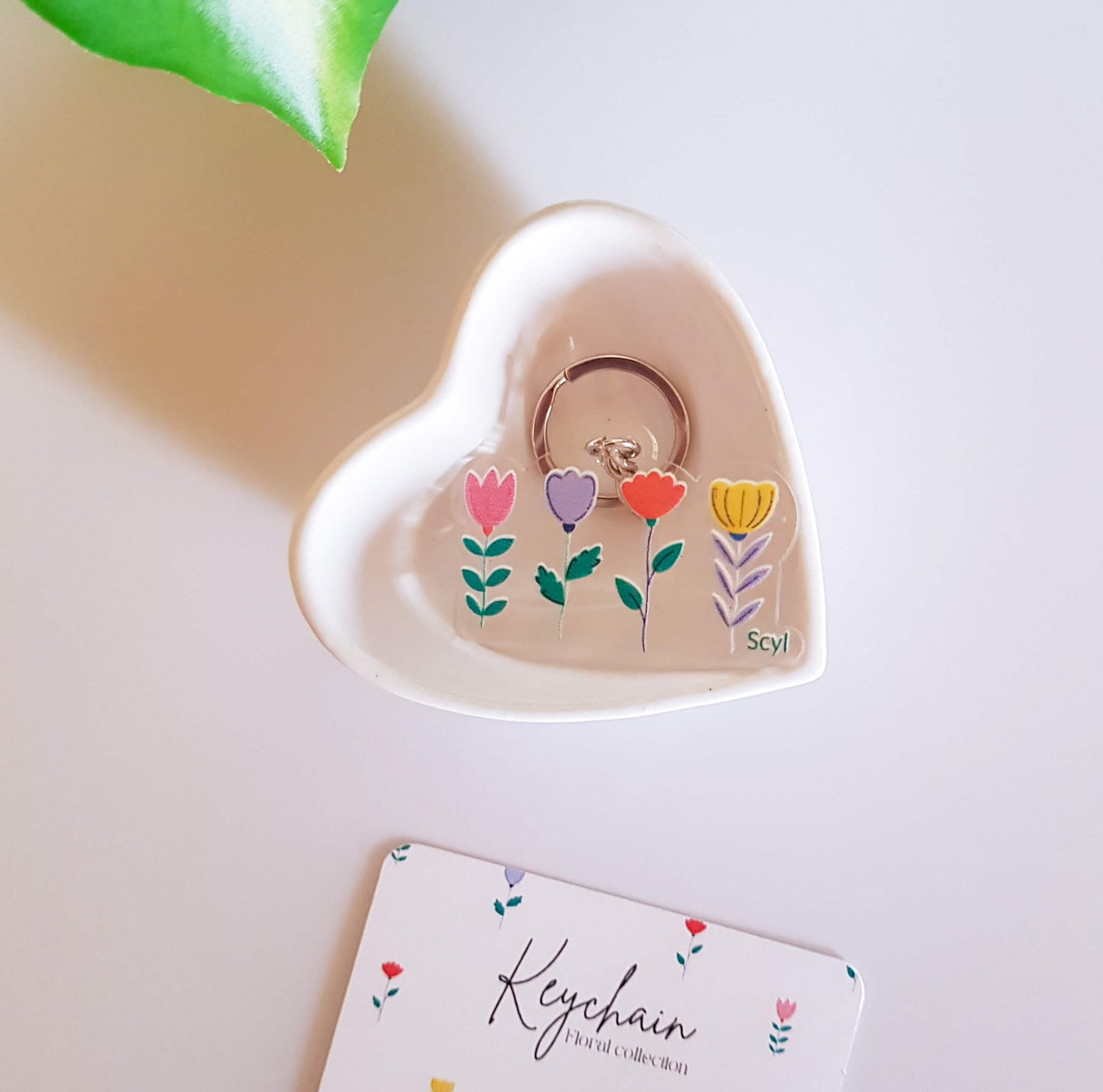 Floral Garden Keychain