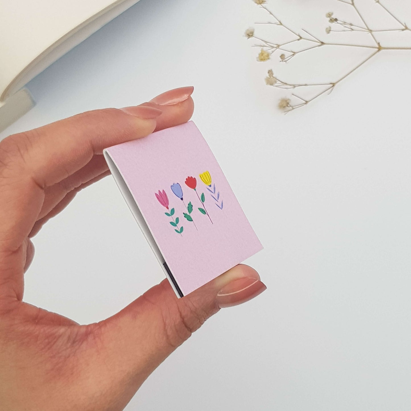 Floral Garden Magnetic Bookmark - Pink