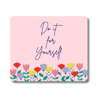 Floral Garden Mouse Pad - Pink