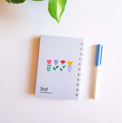 Floral Garden Notebook - Blue
