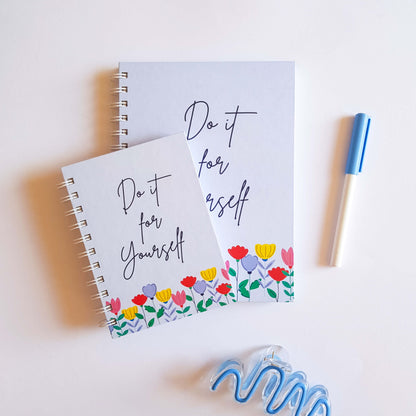 Floral Garden Notebook - Blue