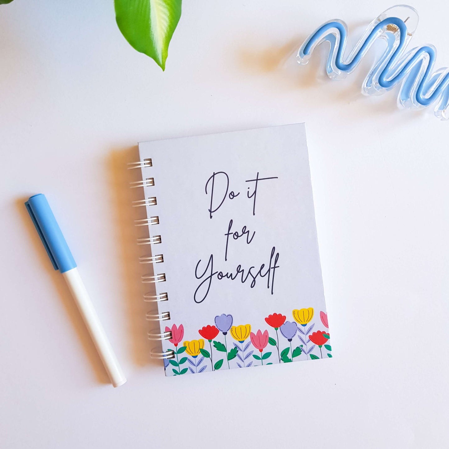 Floral Garden Notebook - Blue
