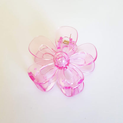Flower Hair Clip - Pink