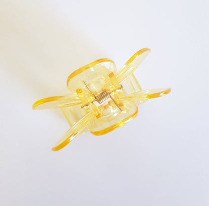 Flower Hair Clip - Yellow